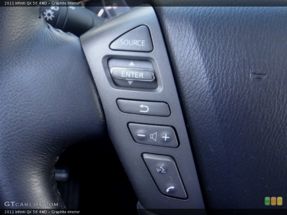 Graphite Interior Controls for the 2011 Infiniti QX 56 4WD #104537695