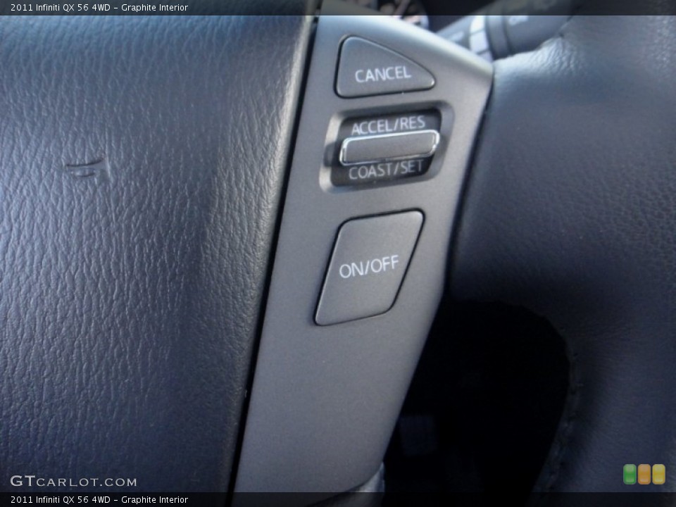 Graphite Interior Controls for the 2011 Infiniti QX 56 4WD #104537716