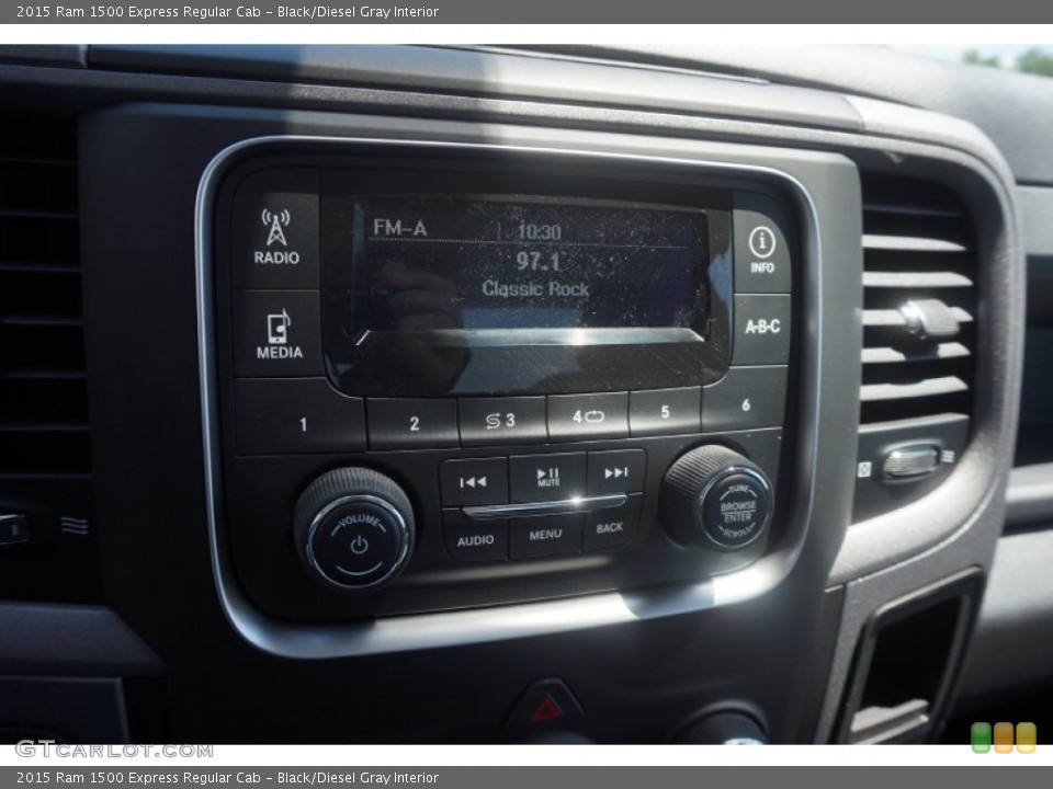 Black/Diesel Gray Interior Controls for the 2015 Ram 1500 Express Regular Cab #104550043