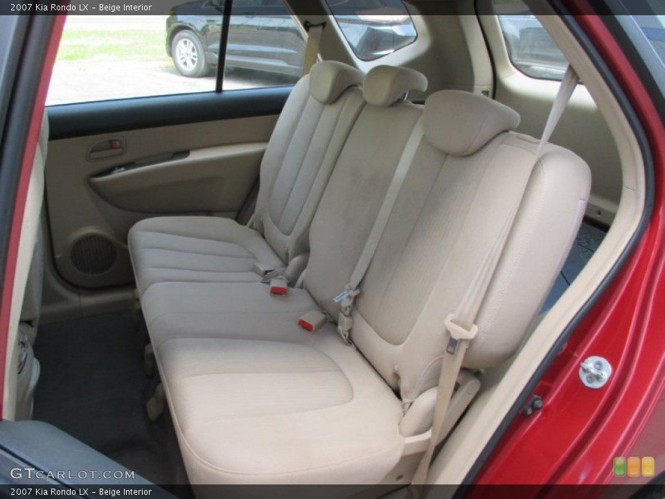 Beige Interior Rear Seat for the 2007 Kia Rondo LX #104555545