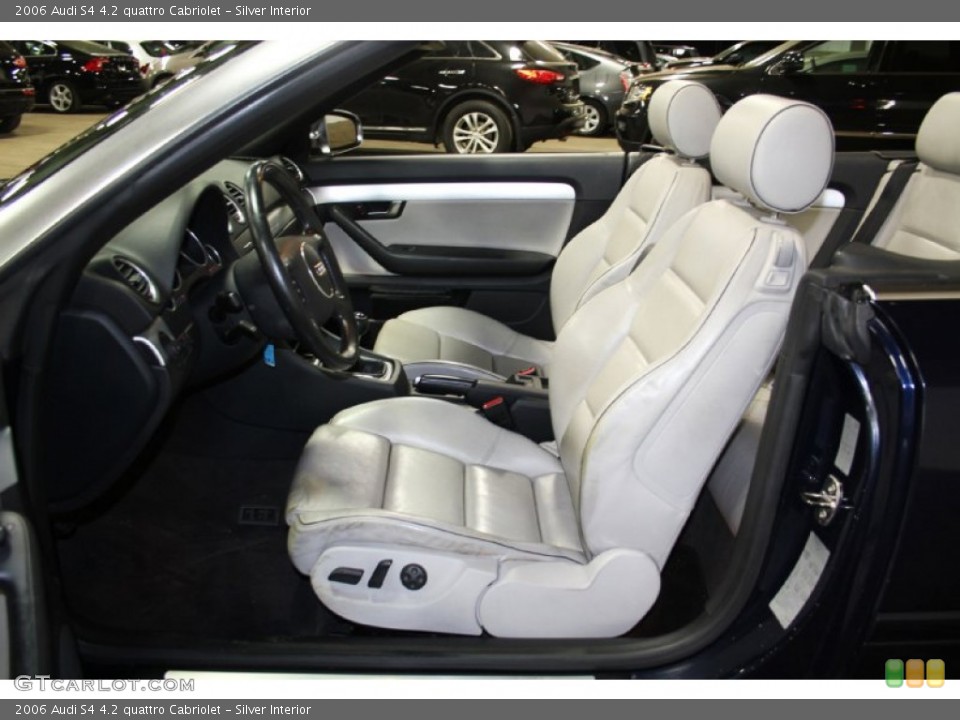 Silver Interior Front Seat for the 2006 Audi S4 4.2 quattro Cabriolet #104565004