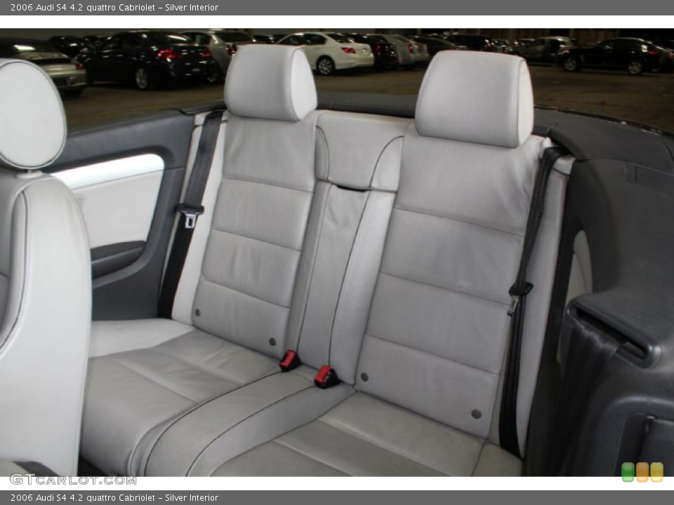 Silver Interior Rear Seat for the 2006 Audi S4 4.2 quattro Cabriolet #104565364