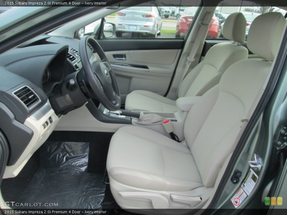 Ivory Interior Front Seat for the 2015 Subaru Impreza 2.0i Premium 4 Door #104584956