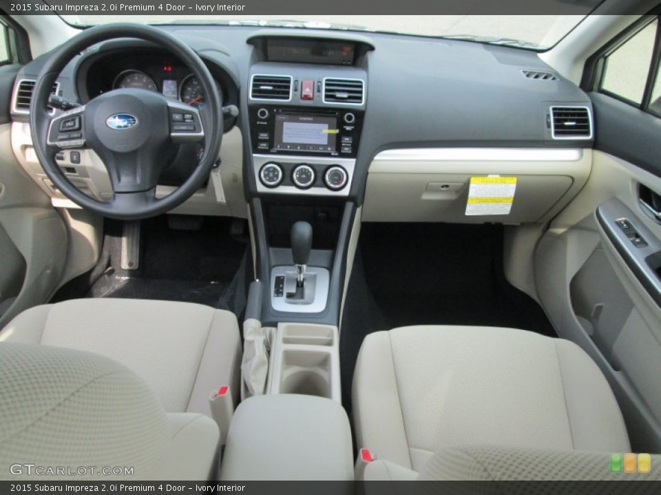 Ivory Interior Dashboard for the 2015 Subaru Impreza 2.0i Premium 4 Door #104585148
