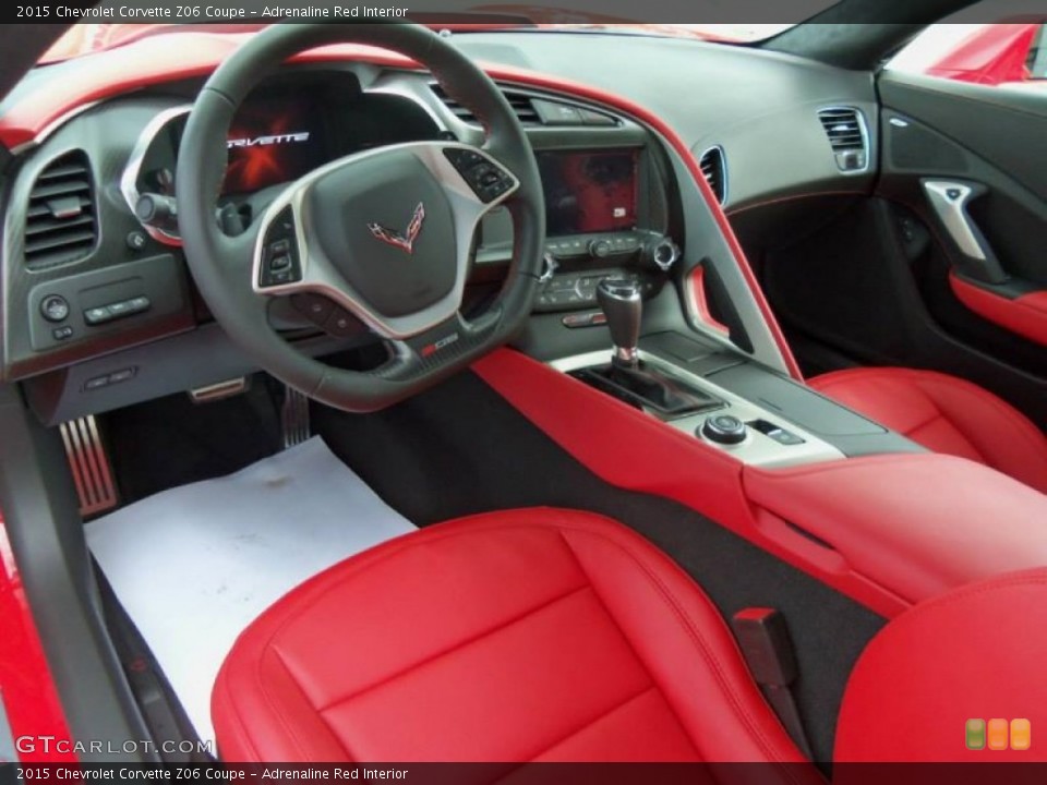 Adrenaline Red Interior Photo for the 2015 Chevrolet Corvette Z06 Coupe #104589222