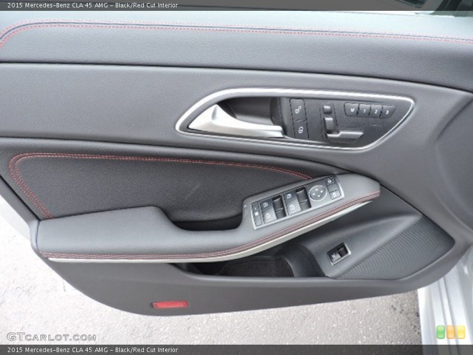 Black/Red Cut Interior Door Panel for the 2015 Mercedes-Benz CLA 45 AMG #104593413