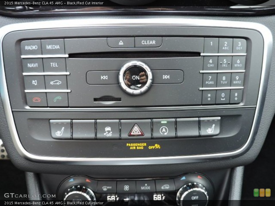 Black/Red Cut Interior Controls for the 2015 Mercedes-Benz CLA 45 AMG #104593548