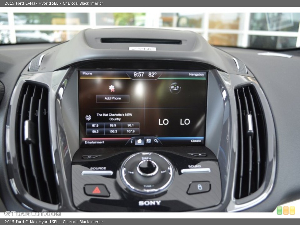 Charcoal Black Interior Controls for the 2015 Ford C-Max Hybrid SEL #104600184