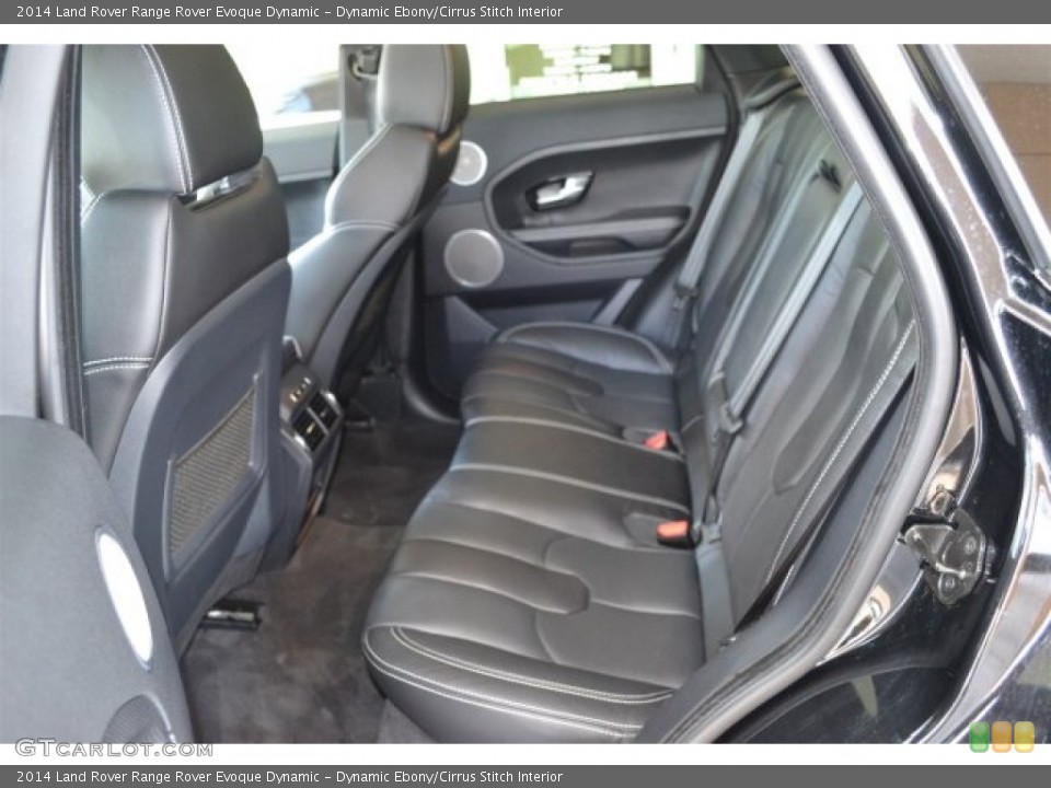 Dynamic Ebony/Cirrus Stitch Interior Rear Seat for the 2014 Land Rover Range Rover Evoque Dynamic #104603732