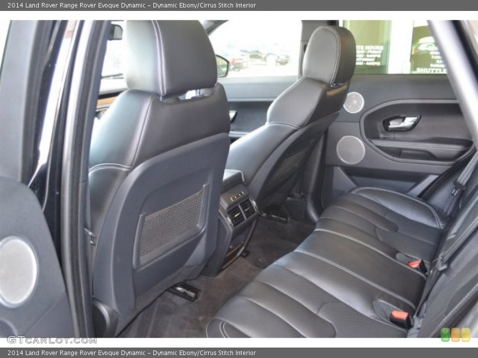 Dynamic Ebony/Cirrus Stitch Interior Rear Seat for the 2014 Land Rover Range Rover Evoque Dynamic #104604776