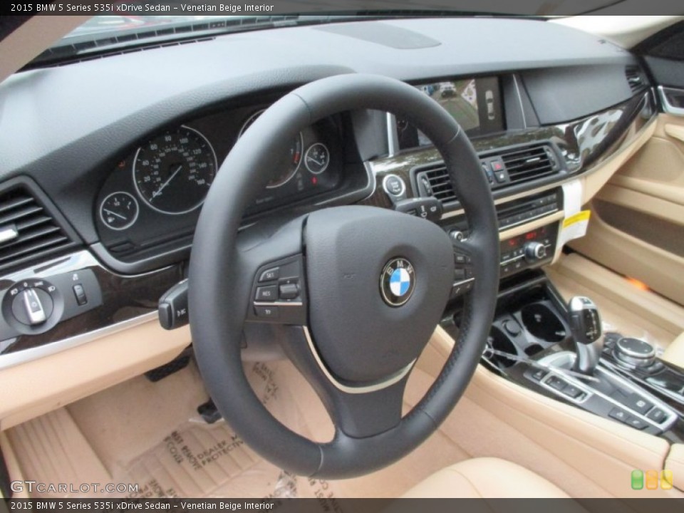 Venetian Beige Interior Dashboard for the 2015 BMW 5 Series 535i xDrive Sedan #104613797