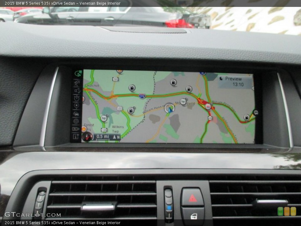 Venetian Beige Interior Navigation for the 2015 BMW 5 Series 535i xDrive Sedan #104613812
