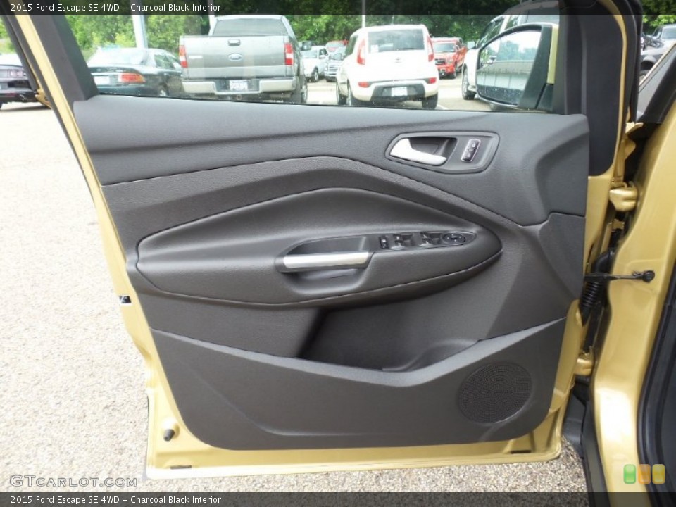 Charcoal Black Interior Door Panel for the 2015 Ford Escape SE 4WD #104621543