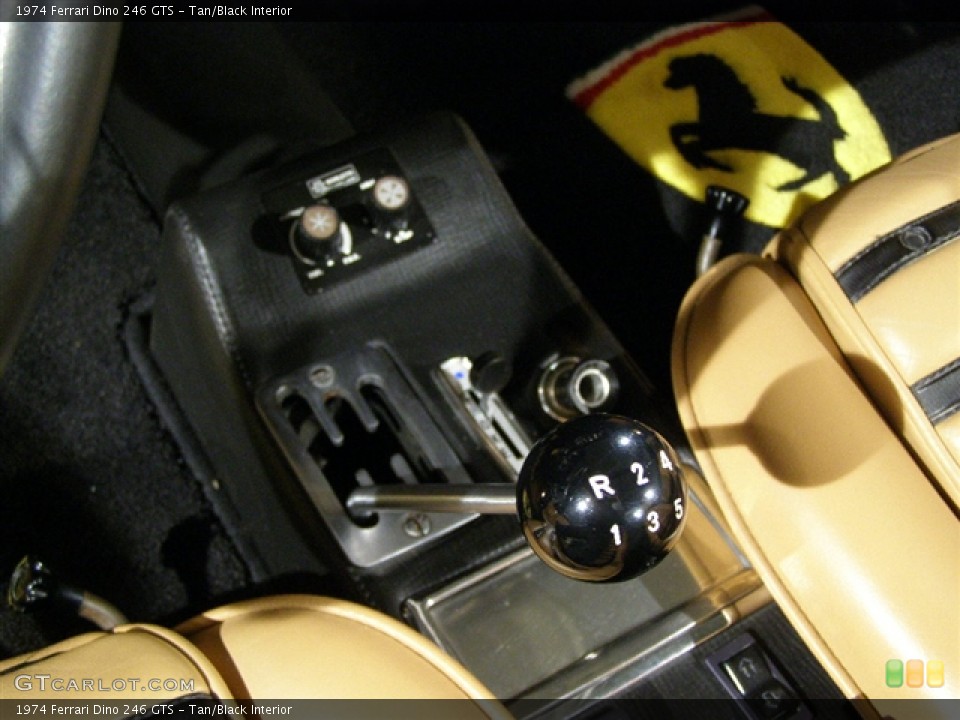 Tan/Black Interior Transmission for the 1974 Ferrari Dino 246 GTS #104622