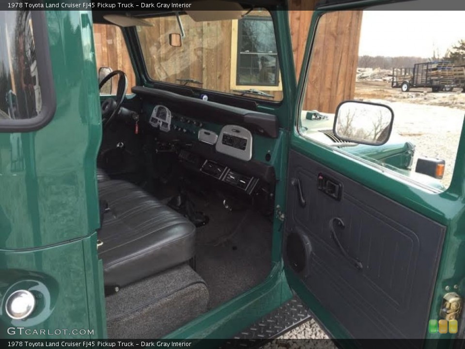 Dark Gray 1978 Toyota Land Cruiser Interiors