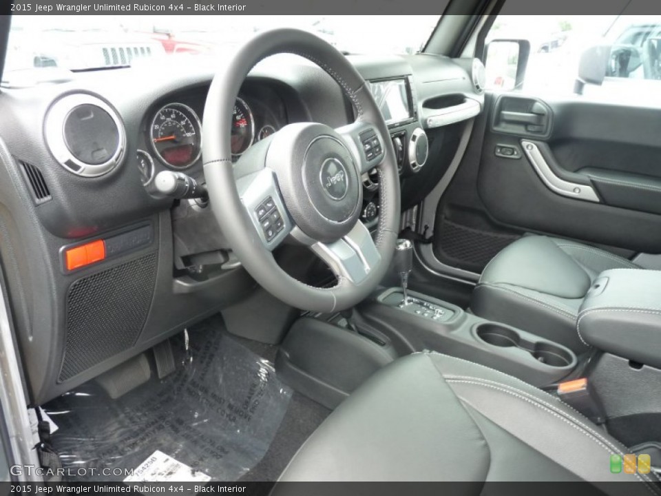 Black Interior Prime Interior for the 2015 Jeep Wrangler Unlimited Rubicon 4x4 #104647603