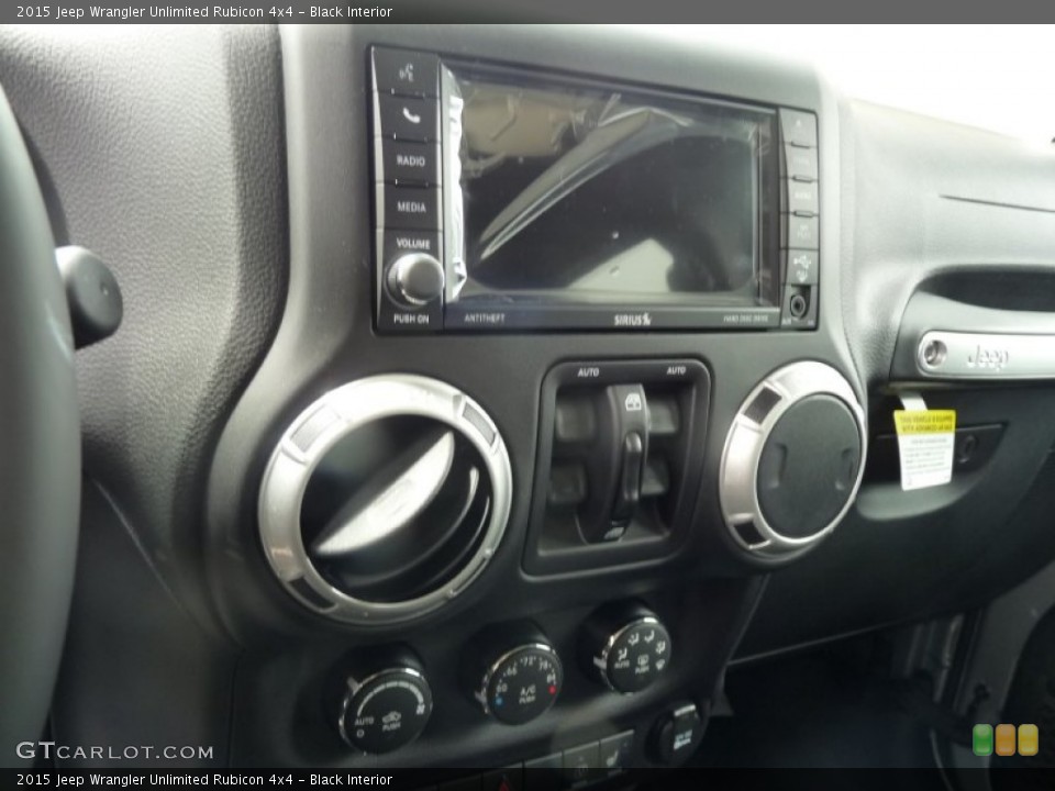 Black Interior Controls for the 2015 Jeep Wrangler Unlimited Rubicon 4x4 #104647663