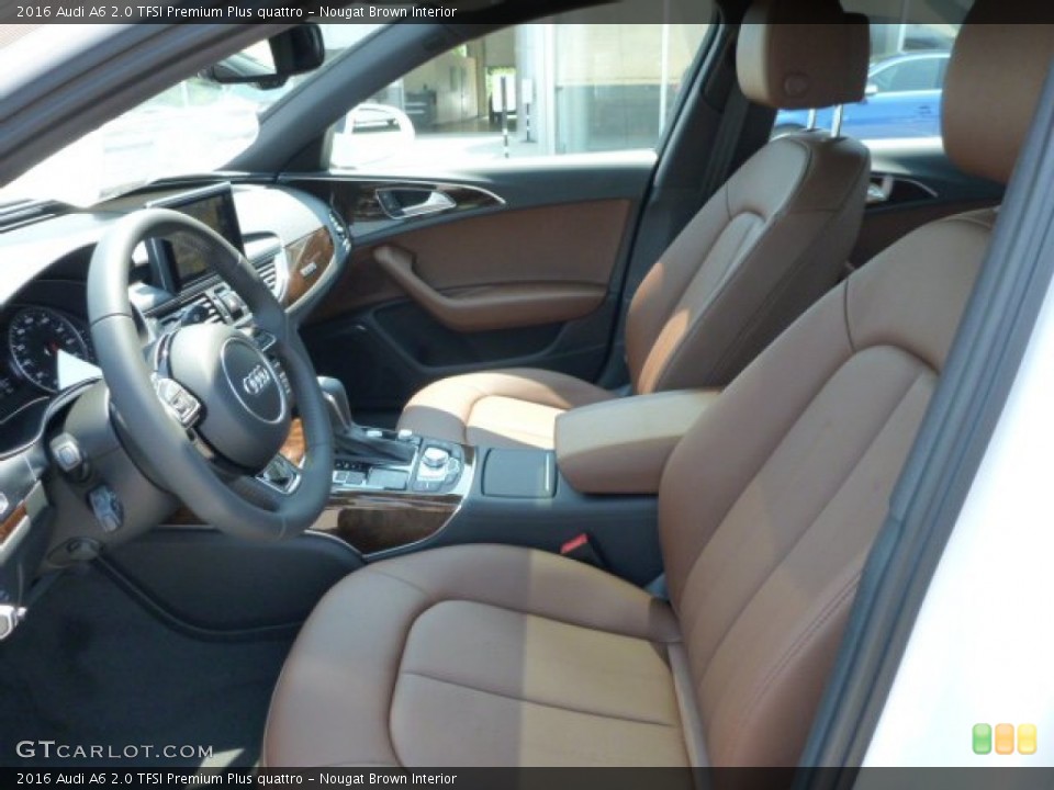 Nougat Brown Interior Front Seat for the 2016 Audi A6 2.0 TFSI Premium Plus quattro #104654494