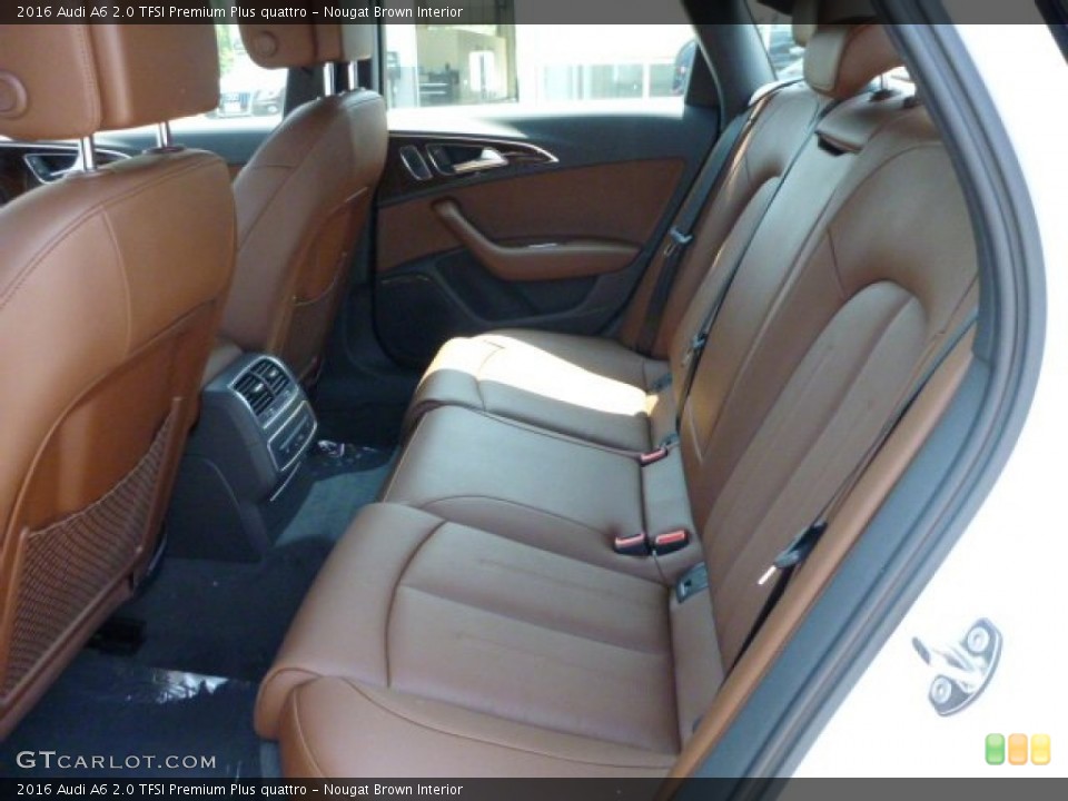 Nougat Brown Interior Rear Seat for the 2016 Audi A6 2.0 TFSI Premium Plus quattro #104654521