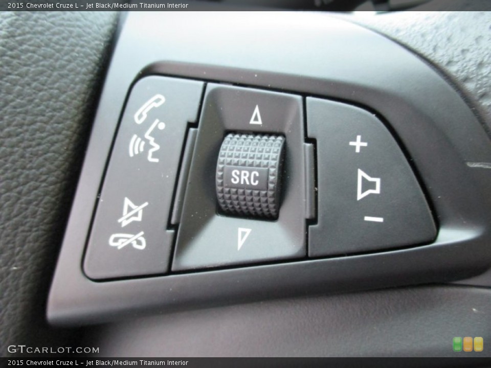Jet Black/Medium Titanium Interior Controls for the 2015 Chevrolet Cruze L #104657476