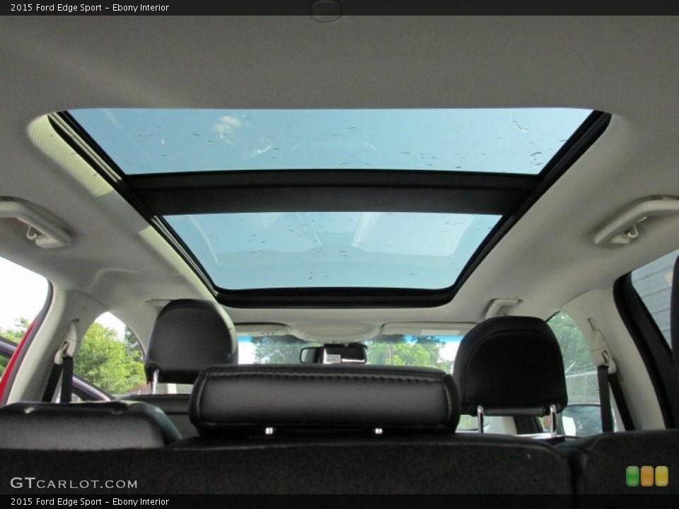 Ebony Interior Sunroof for the 2015 Ford Edge Sport #104661664