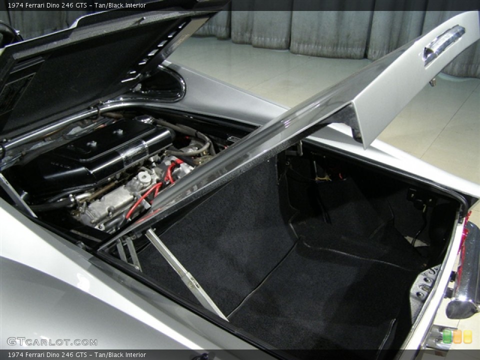 Tan/Black Interior Trunk for the 1974 Ferrari Dino 246 GTS #104664
