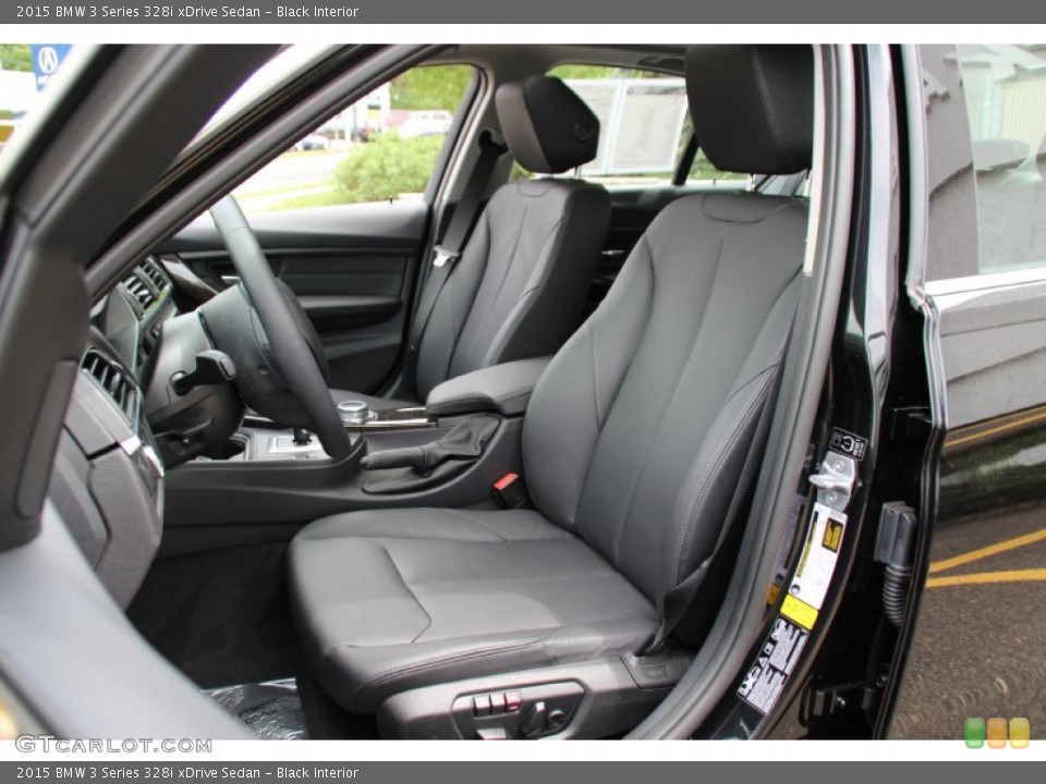 Black Interior Front Seat for the 2015 BMW 3 Series 328i xDrive Sedan #104669275