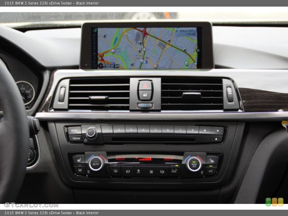 Black Interior Controls for the 2015 BMW 3 Series 328i xDrive Sedan #104669341