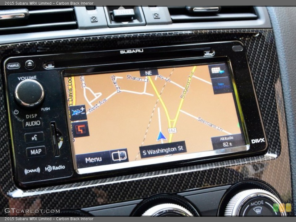 Carbon Black Interior Navigation for the 2015 Subaru WRX Limited #104682261