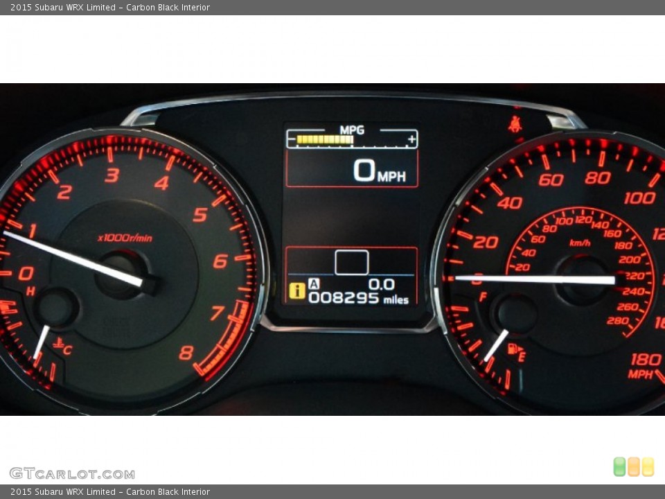 Carbon Black Interior Gauges for the 2015 Subaru WRX Limited #104682381