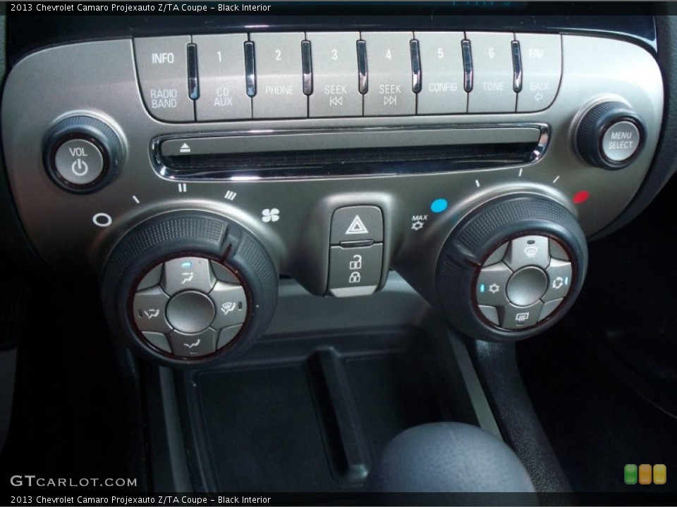 Black Interior Controls for the 2013 Chevrolet Camaro Projexauto Z/TA Coupe #104683779