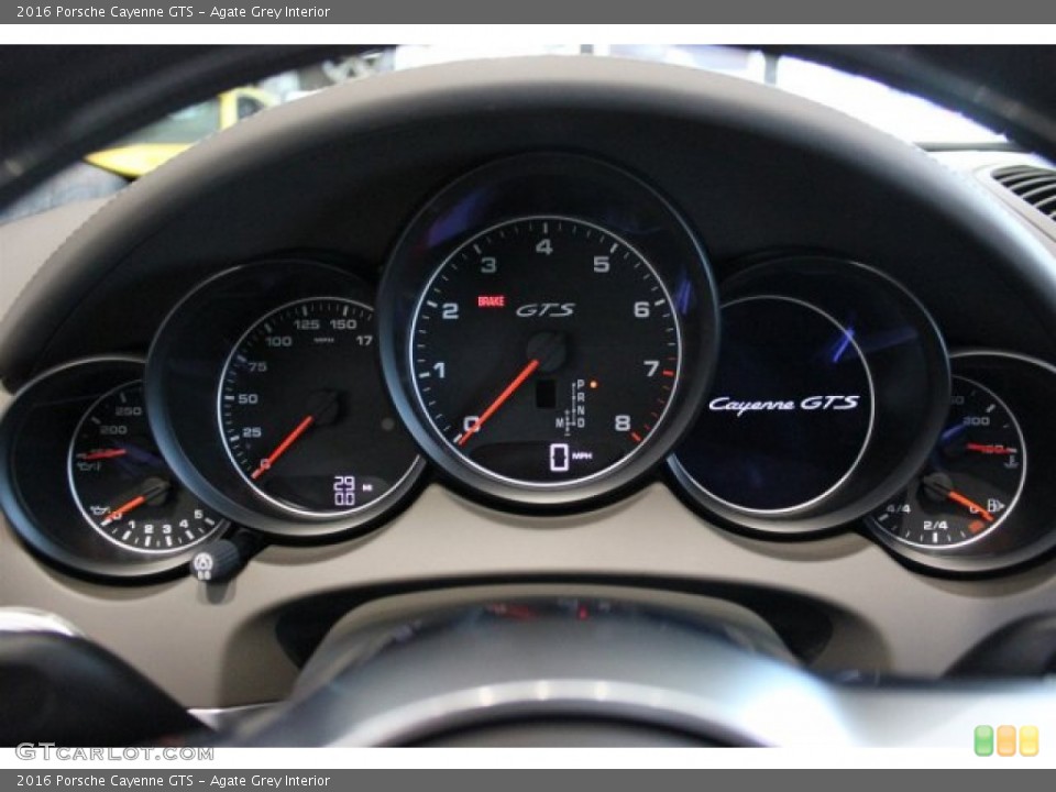 Agate Grey Interior Gauges for the 2016 Porsche Cayenne GTS #104684211