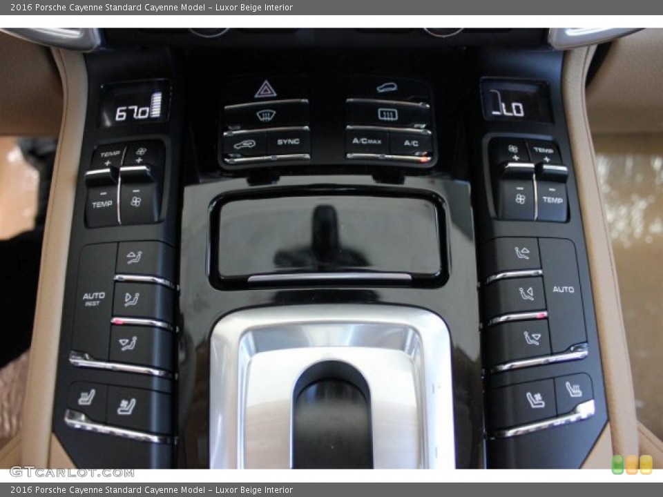 Luxor Beige Interior Controls for the 2016 Porsche Cayenne  #104684514
