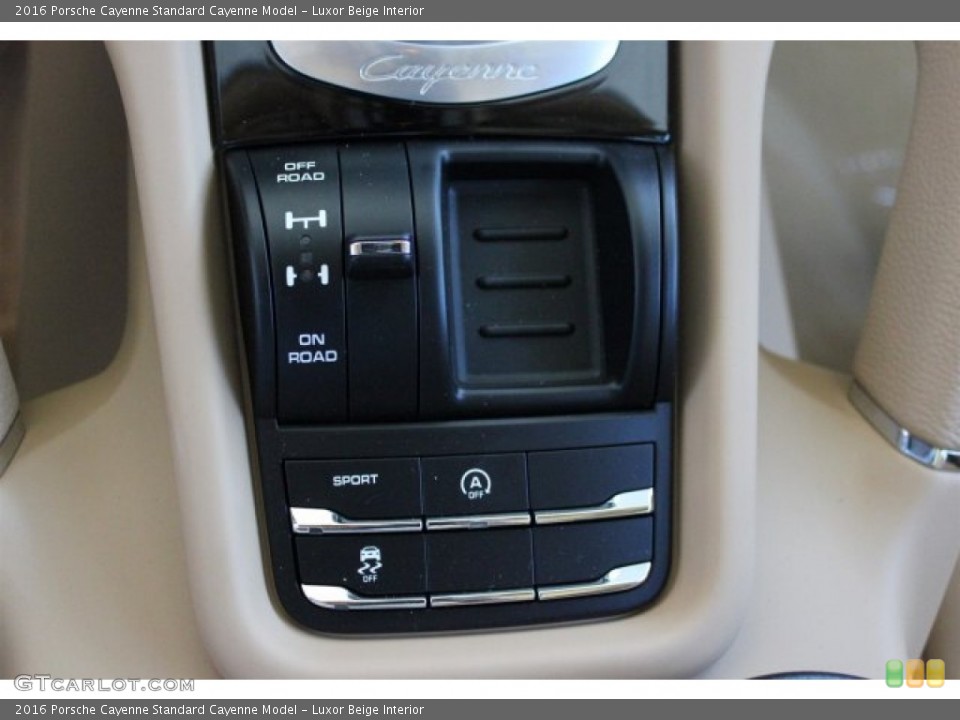 Luxor Beige Interior Controls for the 2016 Porsche Cayenne  #104684529