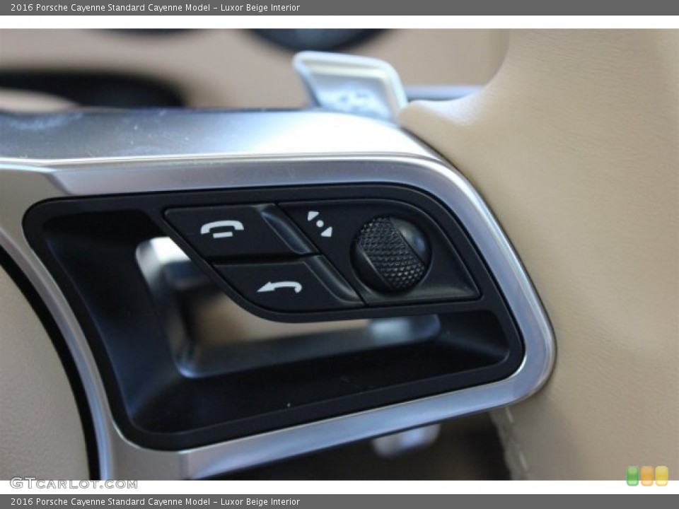 Luxor Beige Interior Controls for the 2016 Porsche Cayenne  #104684682