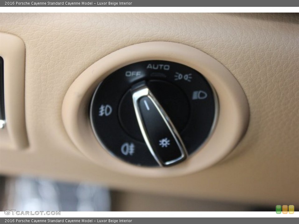 Luxor Beige Interior Controls for the 2016 Porsche Cayenne  #104684712