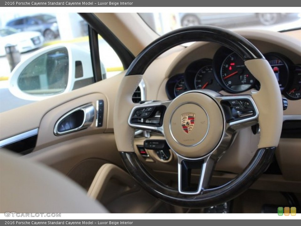 Luxor Beige Interior Steering Wheel for the 2016 Porsche Cayenne  #104684793