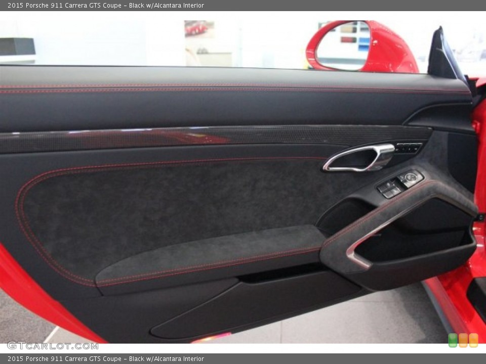 Black w/Alcantara Interior Door Panel for the 2015 Porsche 911 Carrera GTS Coupe #104685227