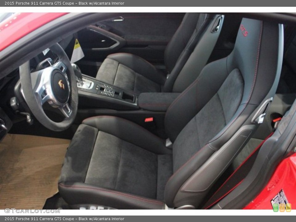 Black w/Alcantara Interior Front Seat for the 2015 Porsche 911 Carrera GTS Coupe #104685282