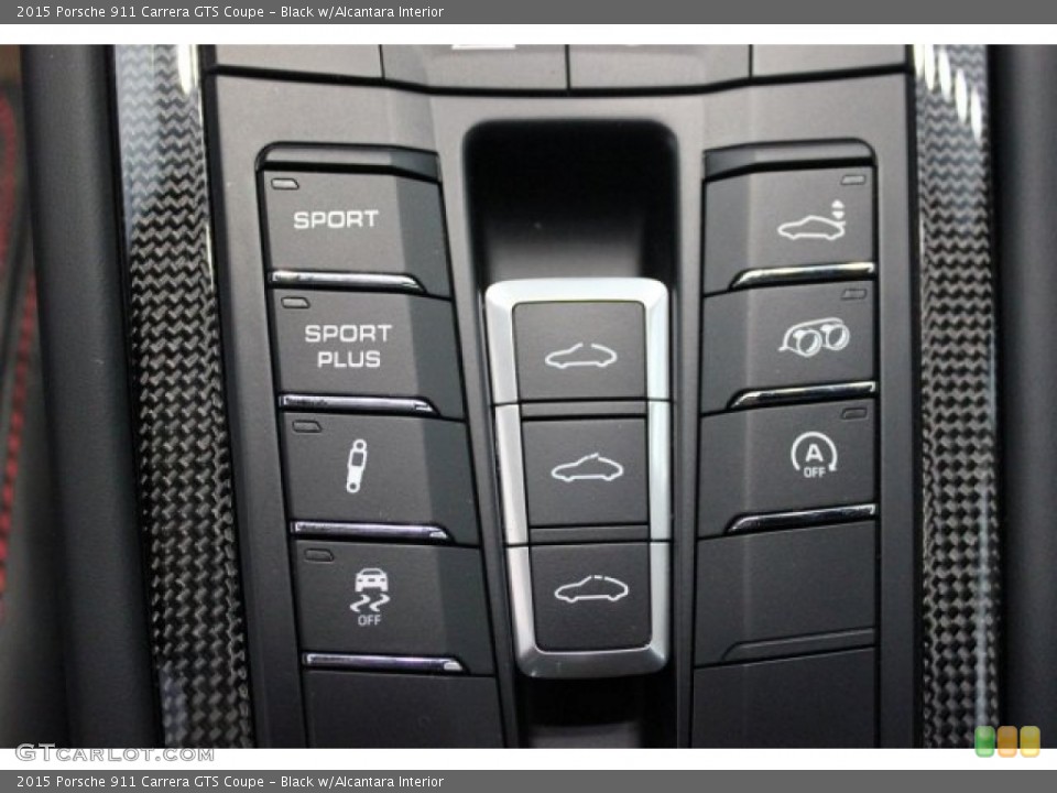 Black w/Alcantara Interior Controls for the 2015 Porsche 911 Carrera GTS Coupe #104685558