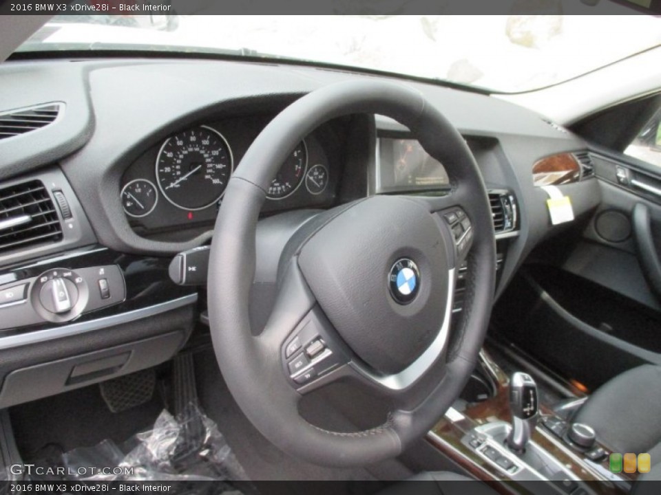 Black Interior Steering Wheel for the 2016 BMW X3 xDrive28i #104690220