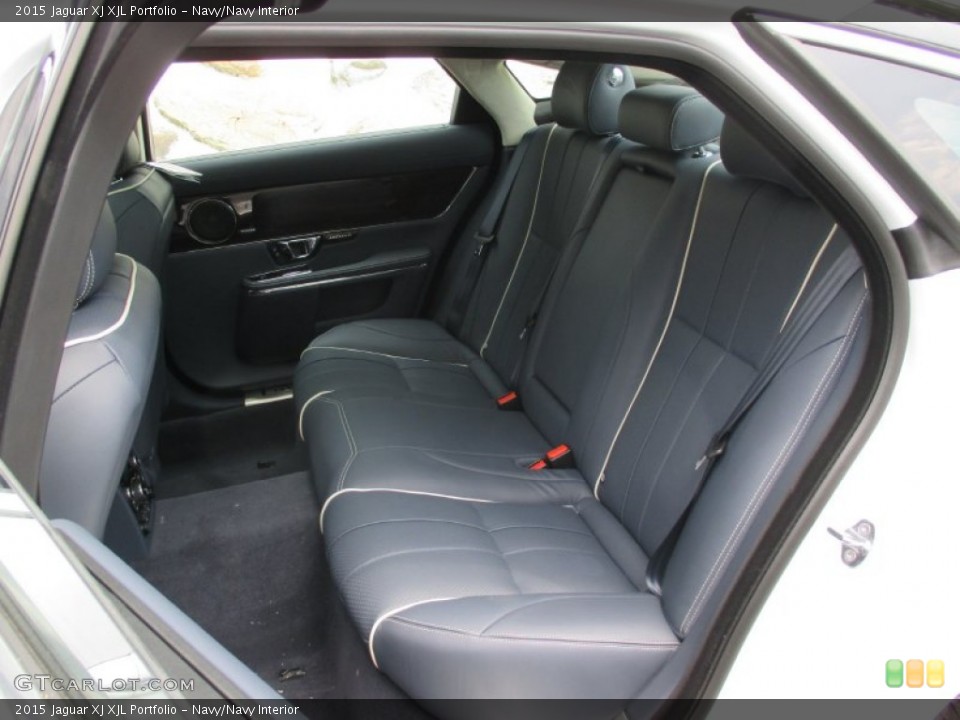 Navy/Navy Interior Rear Seat for the 2015 Jaguar XJ XJL Portfolio #104692389