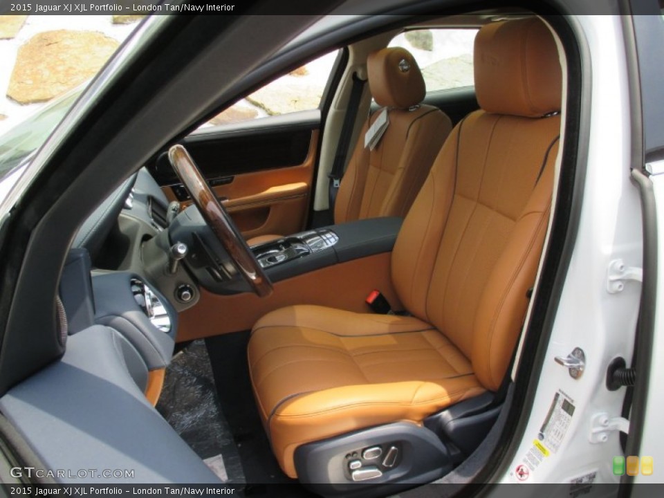 London Tan/Navy Interior Photo for the 2015 Jaguar XJ XJL Portfolio #104693703