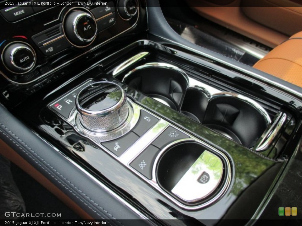 London Tan/Navy Interior Transmission for the 2015 Jaguar XJ XJL Portfolio #104693814