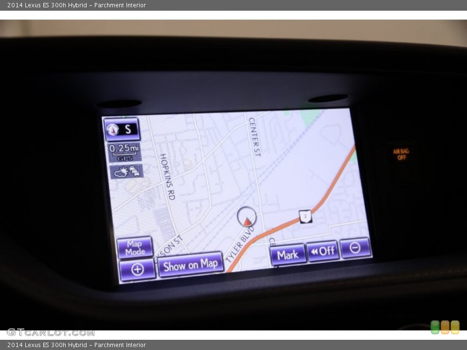Parchment Interior Navigation for the 2014 Lexus ES 300h Hybrid #104700072