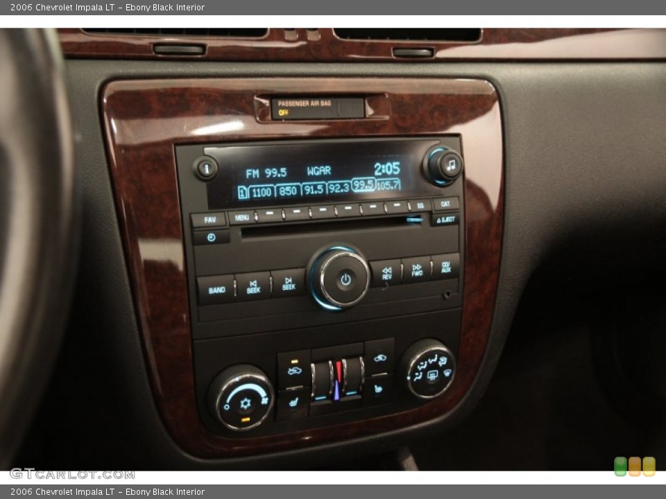 Ebony Black Interior Controls for the 2006 Chevrolet Impala LT #104705938