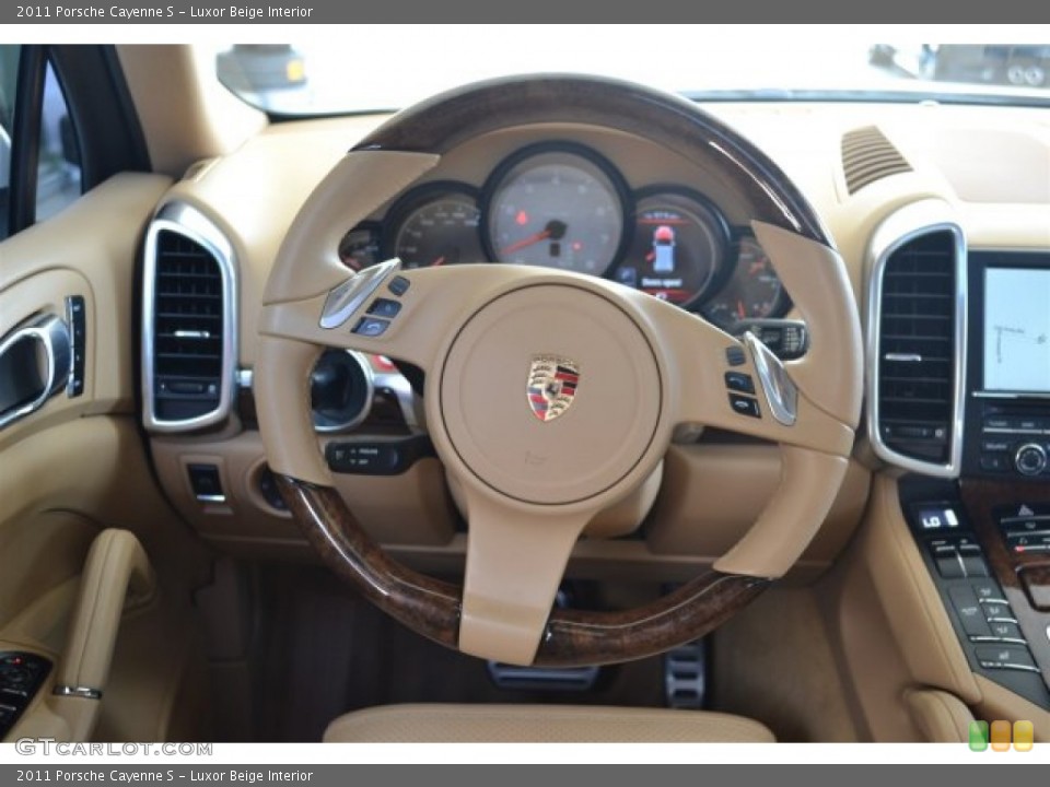 Luxor Beige Interior Steering Wheel for the 2011 Porsche Cayenne S #104708430