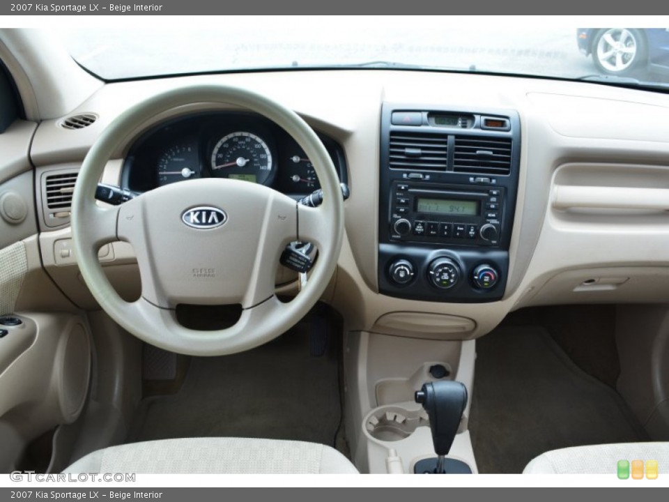 Beige Interior Dashboard for the 2007 Kia Sportage LX #104721419