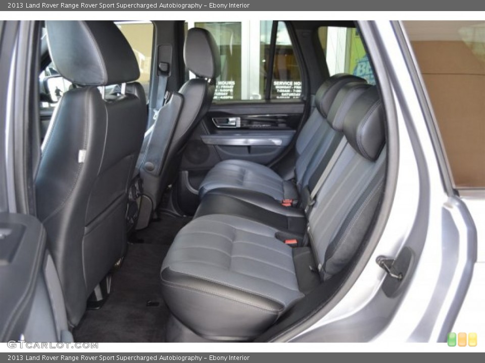 Ebony Interior Rear Seat for the 2013 Land Rover Range Rover Sport Supercharged Autobiography #104731925