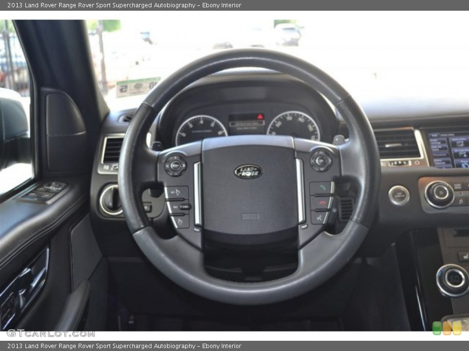 Ebony Interior Steering Wheel for the 2013 Land Rover Range Rover Sport Supercharged Autobiography #104732093